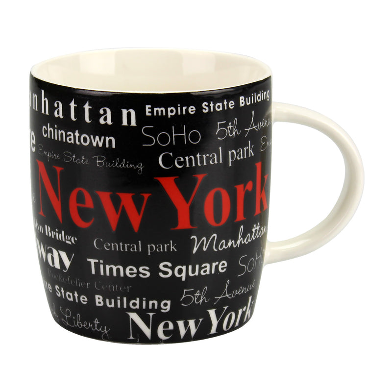 New York Letter New Bone China Coffee Mug - 11oz