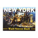 Wall Street Bull Fridge Magnet w/ NYC Skyline