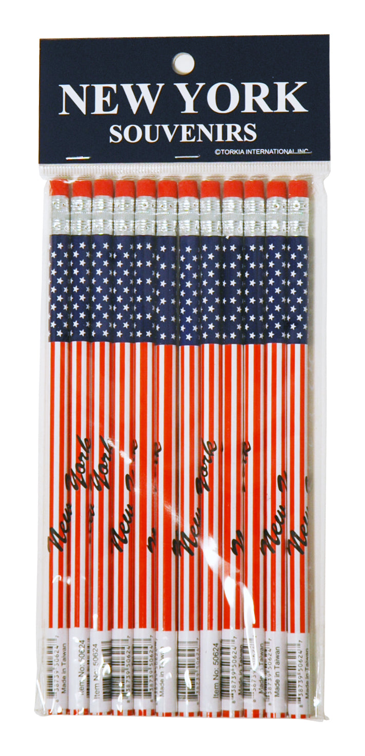 USA Flag Pencil Set