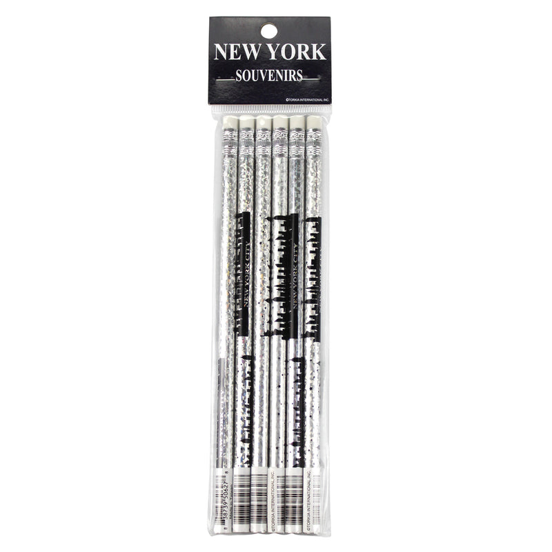 New York City Skyline Foil Pencil Set