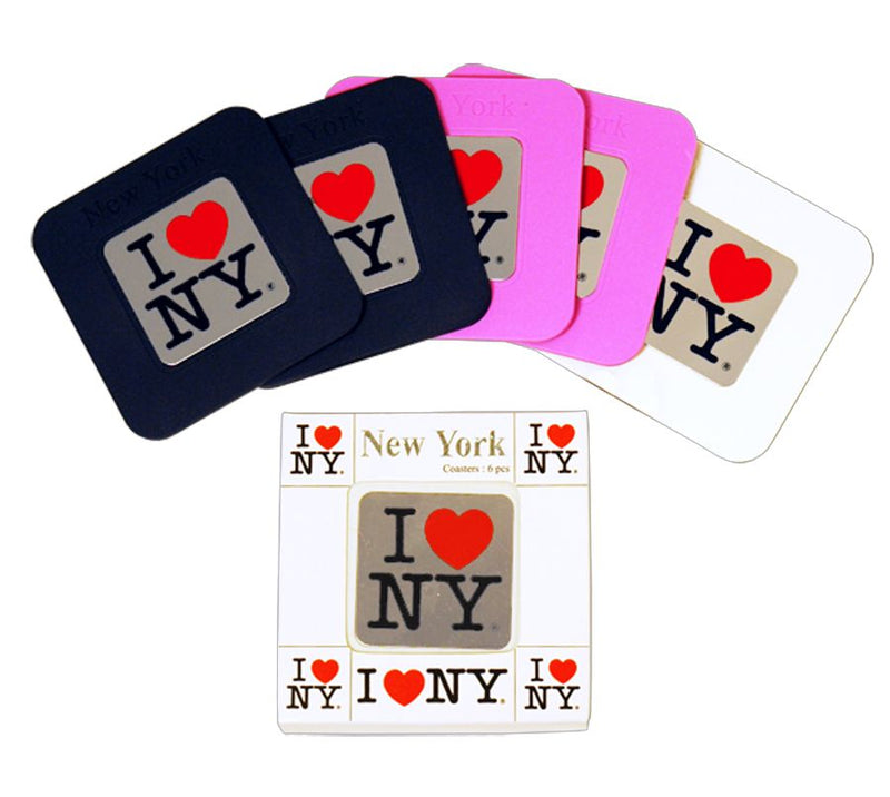 I Love NY Coaster Set for Drinks & Beverages