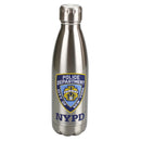 NYPD Silver Stainless Steel Water Bottle - 18oz