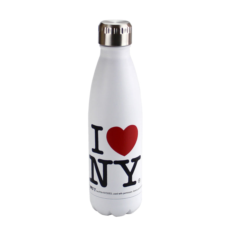 I Love/Heart NY - Stainless Steel Travel Water Bottle - 16oz
