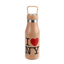I Love/Heart NY - Stainless Steel Travel Handle Water Bottle - 16oz