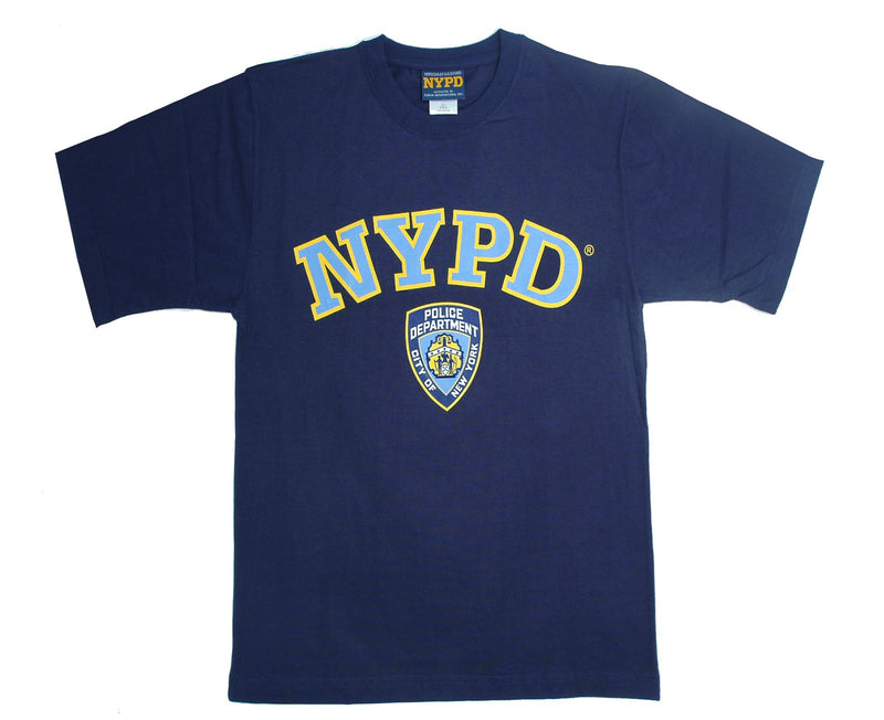 Big Print Lettering w/ Logo NYPD T-Shirt