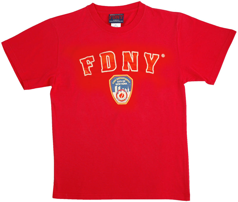 Big Print Lettering w/ Logo FDNY T-Shirt