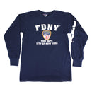 FDNY Long Sleeve T-Shirt w/ Logo & Lettering