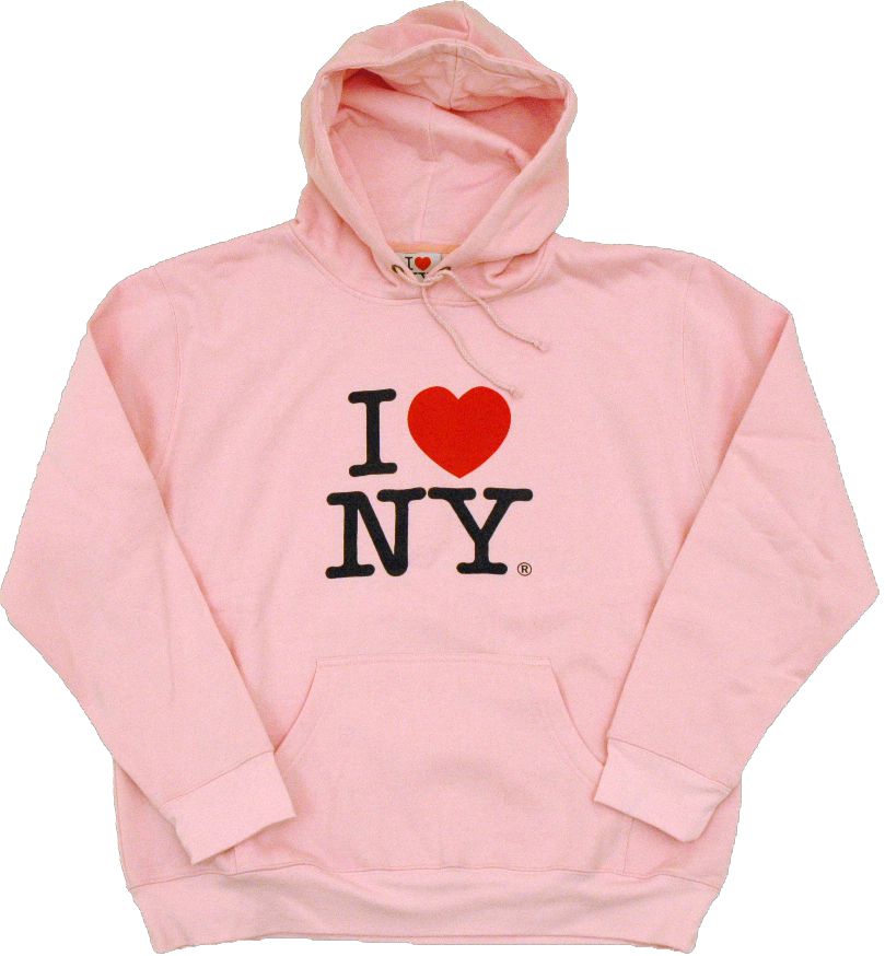 Buy I Love NY New York Hoodie Screen Print Heart Sweatshirt Light Pink  Small Apparel Online at desertcartINDIA