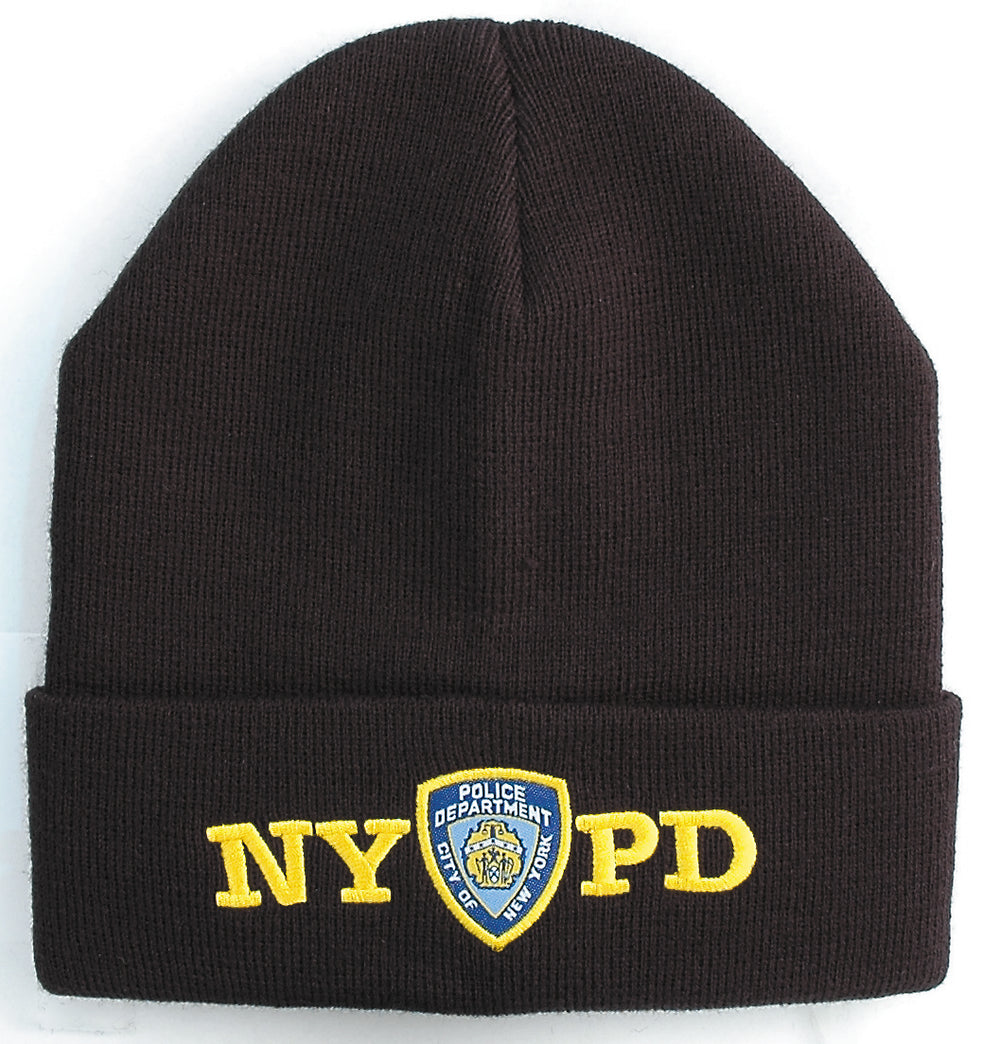 NYPD Pom Pom Beanie - Bought in NYC years ago - Never Worn NYPD Beanie Winter Hat New York Police Department Navy White  main image 4