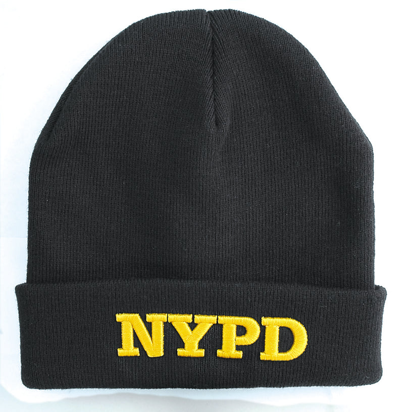 NYPD Beanie Winter Hat with Lettering