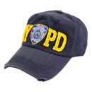 NYPD Navy Cap & Hat with Yellow Letters & Logo