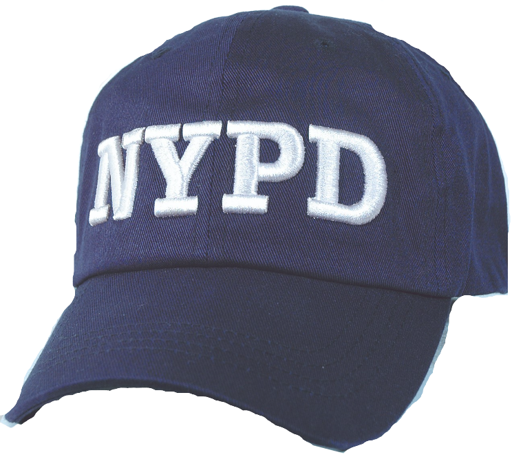 NYPD Navy Cap Junior Size Navy Cap w/White Lettering